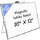 MaxGear Desktop Dry Erase Board with Stand 16 x 12 Small Whiteboard for Desk DoubleSided Adjustable Tabletop Writing Board with Marker Portable White Board for Office Home Study