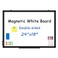 WALGLASS DoubleSided White Board Black Aluminium Frame 24 x 18 Dry Erase Board Magnetic Whiteboard for Wall Hanging Mounted Whiteboard Home School Office Kitchen