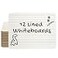 Charles Leonard Dry Erase Board Classroom Pack Mini Lapboard School Supplies Set of 12 OneSided Lined Dry Erasable White Boards 9x12 Inches 35115