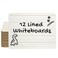 Charles Leonard Dry Erase Board Classroom Pack Mini Lapboard School Supplies Set of 12 OneSided Lined Dry Erasable White Boards 9x12 Inches 35115