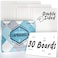 Dreamline Products Dry Erase Boards 30pc Double Sided Lapboards with ClearWipe Coating Small White Boards 9 x 12 Mini White Boards for Students Classroom Teacher Supplies