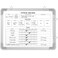 Lincia 16 x 12 Inch Fitness Tracker Whiteboard Workout Calendar for Home Gym Dry Erase Planner Hanging Removable to Do List for Wall Whiteboard with Aluminum Frame for Gym ProgramStyle A