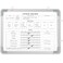 Lincia 16 x 12 Inch Fitness Tracker Whiteboard Workout Calendar for Home Gym Dry Erase Planner Hanging Removable to Do List for Wall Whiteboard with Aluminum Frame for Gym ProgramStyle A