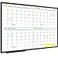 JILoffice Magnetic Dry Erase Calendar Whiteboard 4 Month White Board Planner 36 X 24 Inch Black Aluminum Frame Wall Mounted Board for Office Home and School