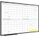 JILoffice Magnetic Dry Erase Calendar Whiteboard 4 Month White Board Planner 36 X 24 Inch Black Aluminum Frame Wall Mounted Board for Office Home and School