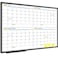JILoffice Magnetic Dry Erase Calendar Whiteboard 4 Month White Board Planner 36 X 24 Inch Black Aluminum Frame Wall Mounted Board for Office Home and School
