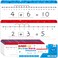 SpriteGru 15 PCS Number Line Dry Erase Boards Double Sided Writable and Erasable Board010 on One Side 020 on Other Side Math White Board for Kids Students Classroom and Home 12 x 4