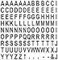 MasterVision Interchangeable Magnetic Board Accessories Letters Black 075 h 120 Pieces