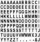 MasterVision Interchangeable Magnetic Board Accessories Letters Black 075 h 120 Pieces