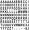 MasterVision Interchangeable Magnetic Board Accessories Letters Black 075 h 120 Pieces
