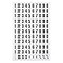 MasterVision Interchangeable Magnetic Board Accessories Numbers Black 075 h