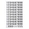 MasterVision Interchangeable Magnetic Board Accessories Numbers Black 075 h