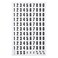 MasterVision Interchangeable Magnetic Board Accessories Numbers Black 075 h