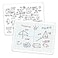WEIZHEN XY Axis Graph Dry Erase Board 9 x 12 DoubleSided Coordinate Grid Whiteboard Math Manipulatives for Students Classroom and Home Small Dry Erase White Board