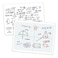 WEIZHEN XY Axis Graph Dry Erase Board 9 x 12 DoubleSided Coordinate Grid Whiteboard Math Manipulatives for Students Classroom and Home Small Dry Erase White Board