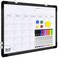 ABERLLS Monthly Calendar Whiteboard for Wall 16x12 Inches Dry Erase Board Small Magnetic White Board DoubleSided Hanging Board for Office School Home Kitchen Portable Board for Drawing Planning Black