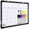 ABERLLS Monthly Calendar Whiteboard for Wall 16x12 Inches Dry Erase Board Small Magnetic White Board DoubleSided Hanging Board for Office School Home Kitchen Portable Board for Drawing Planning Black