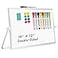 AMUSIGHT Dry Erase Magnetic White Board 16 x 12 DoubleSided Desktop Whiteboard with Stand Portable Small Whiteboard Set for Drawing Office Home