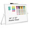 AMUSIGHT Dry Erase Magnetic White Board 16 x 12 DoubleSided Desktop Whiteboard with Stand Portable Small Whiteboard Set for Drawing Office Home