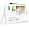 AMUSIGHT Dry Erase Magnetic White Board 16 x 12 DoubleSided Desktop Whiteboard with Stand Portable Small Whiteboard Set for Drawing Office Home