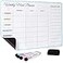 Yuc 15x11 inch Menu Board for Kitchen Weekly Meal Planner Magnetic Weekly Menu Board Meal Plan Menu Planner for Fridge Fridge Menu Magnet