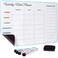 Yuc 15x11 inch Menu Board for Kitchen Weekly Meal Planner Magnetic Weekly Menu Board Meal Plan Menu Planner for Fridge Fridge Menu Magnet