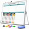 Marsrock Dry Erase White Board with StandDoubleSided Weekly Whiteboard 16x1210 Markers6 Magnets1 EraserPortable Desktop Whiteboard for PlanningWeekly Schedule Board for Office