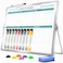 Marsrock Dry Erase White Board with StandDoubleSided Weekly Whiteboard 16x1210 Markers6 Magnets1 EraserPortable Desktop Whiteboard for PlanningWeekly Schedule Board for Office