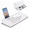 TSJ OFFICE Small Desktop Whiteboard Glass Dry Erase Board Computer Keyboard Stand White Board Surface Pad with Drawer Desk Organizers with Accessories for Office Home School Supplies White