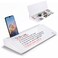TSJ OFFICE Small Desktop Whiteboard Glass Dry Erase Board Computer Keyboard Stand White Board Surface Pad with Drawer Desk Organizers with Accessories for Office Home School Supplies White