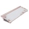Quartet Glass Dry Erase White Board 18W x 6H Compact Desktop Whiteboard with Storage Drawer Floral GDP186P