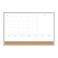 U Brands Magnetic Dry Erase 4in1 Calendar White Board 36 x 48 Silver Aluminum Frame