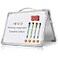 H-Qprobd HQprobd Small Dry Erase White Board 16x 12 Double Sided Mini Foldable Magnetic Desktop whiteboard for Kids Drawing Teacher Instruction and Meeting Discuss
