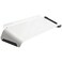 FluidStance Slope Desktop Dry Erase Computer toDo Board Dry Erase Surface Solid Steel with White Surface White Medium