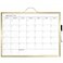 MaxGear Monthly Calendar Whiteboard 16 x 12 Inch Double Sided Dry Erase Calendar for Wall Small Hanging White Board Aluminum Frame Portable Whiteboard for Home Office School Planner