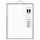 TSJ OFFICE Small White Board 16 X 12 Portable Black Aluminum Framed Whiteboard Magnetic Dry Erase Board with a Handle to Do List Notepad for Office Home School