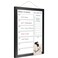 TORASO Dry Erase White Board Weekly Calendar Board Magnetic Whiteboard for Wall 106x147 Solid Wood Black Framed Message Board Planner Board for Office Home SchoolWeeklyBBBK2737