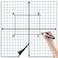 Teling 4 Pieces Jumbo Magnetic Xy Coordinate Dry Erase Grid 26 x 26 Inches Magnet Graph Whiteboard for Classrooms Teaching Learning Tools