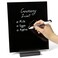 FRESH LOGIC Acrylic Black Dry Erase Board with Stand 10x12 Desk Whiteboard for Office Home or School Reusable Desk Blackboard with Marker Portable Chalkboard Easel for Notes Reminders toDo Lists