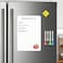 HOMiDEK Magnetic Whiteboard for Fridge Refrigerator Dry Erase Board Small White Board with 4 Markers and 1 Eraser 12 x 8 Inches