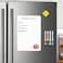 HOMiDEK Magnetic Whiteboard for Fridge Refrigerator Dry Erase Board Small White Board with 4 Markers and 1 Eraser 12 x 8 Inches