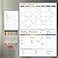 Hivillexun 3Pack Magnetic Dry Erase Calendar Whiteboard Set for Fridge Wall Refrigerator Organisation Monthly Weekly Daily Planners Includes 8 Markers Eraser