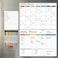 Hivillexun 3Pack Magnetic Dry Erase Calendar Whiteboard Set for Fridge Wall Refrigerator Organisation Monthly Weekly Daily Planners Includes 8 Markers Eraser