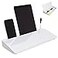 GAROOD Desktop Whiteboard with Storage Desk White Board Desk Board Glass White Board with Stand Home Office Organizer Phone Holder 158X7X2 inches