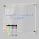 Custign Clear Acrylic DryErase Board 24x16 Transparent WallMount Writing Panel Includes 8 Color Markers Eraser Standoff Screws Install Kit Ideal for Home Office