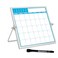 baydeful Magnetic Calendar Whiteboard 10x10 Inch Compact Monthly Dry Erase Schedule for Office Home School Small Spaces PortableReusable Design for Desks