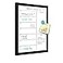 Aitakatta Weekly Dry Erase Whiteboard Calendar 157x118 Magnetic Surface Memo Board Minimal Design Weekly Planner for Wall Black Wood Frame Dry Erase Board for Office School HomeZLBBSBK2636
