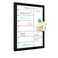 Aitakatta Weekly Dry Erase Whiteboard Calendar 157x118 Magnetic Surface Memo Board Minimal Design Weekly Planner for Wall Black Wood Frame Dry Erase Board for Office School HomeZLBBSBK2636