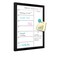 Aitakatta Weekly Dry Erase Whiteboard Calendar 157x118 Magnetic Surface Memo Board Minimal Design Weekly Planner for Wall Black Wood Frame Dry Erase Board for Office School HomeZLBBSBK2636