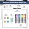 TSJ OFFICE Small White Board 12 X 16 Inches Small Magnetic Dry Erase Board with Hooks for Wall Desktop Whiteboard Stand 360 Degrees Revolving Double Sided for Office Home School Silver